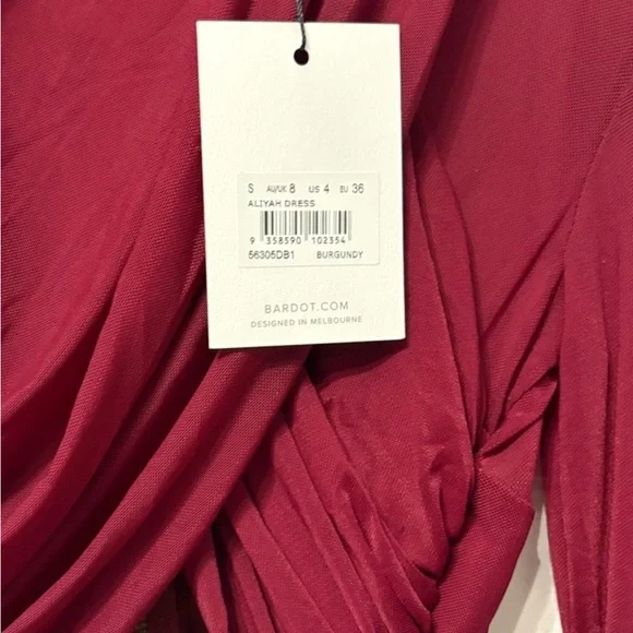 Bardot Aliyah Dress in Burgundy - Picture 5 of 13